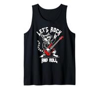 Rock And Roll Cat Guitarist Guitare vintage Rock&Roll Cat Débardeur