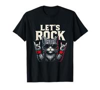 Rock and Roll Cat Rockstar Vintage Rock & Roll Concert Cat T-Shirt