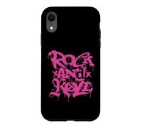 Rock and Roll Graffiti Street Art Musique Coque pour iPhone XR
