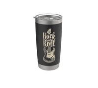 Rock And Roll Graphic Tees - Novelty T-Shirts & Cool Designs Gobelet isotherme en acier inoxydable double paroi