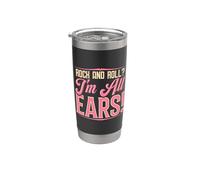 Rock And Roll ? I'm All Ears Musique ludique Vibe Gobelet isotherme en acier inoxydable double paroi