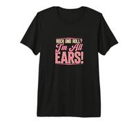 Rock and Roll ? I'm All Ears Musique ludique Vibe T-Shirt Haut de Gamme