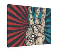 Rock and Roll - Impression murale moderne sans cadre 40,6 x 50,8 cm, impressions abstraites pour salon, chambre à coucher, décoration d'intérieur, cadeau, prête à accrocher.