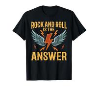 Rock and Roll is The Answer Guitare électrique Vintage Punk T-Shirt