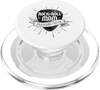 Rock and Roll Mom Sunburst Médiator Logo PopSockets PopGrip pour MagSafe