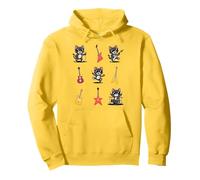Rock and Roll Rock Cat Band Funny Cat Band Guitare Garçon Fille Enfant Sweat à Capuche