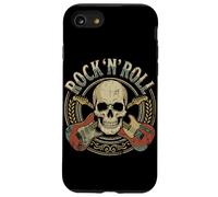 Rock and Roll Skull Vintage Guitare électrique Heavy Metal Fans Coque pour iPhone SE (2020) / 7/8