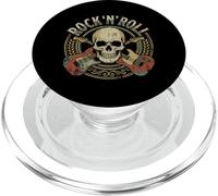 Rock and Roll Skull Vintage Guitare électrique Heavy Metal Fans PopSockets PopGrip pour MagSafe