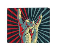 Rock and Roll Tapis de souris pour ordinateur portable, base antidérapante, résistant à l'eau, tapis de bureau pour joueur, bureau et maison
