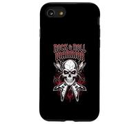 Rock and Roll Warrior Skull Guitare Vintage Musique Coque pour iPhone SE (2020) / 7/8