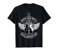 Rock and Roll Will Never La Jupe et Le Rouleau de Rock Dur T-Shirt Graphique avec Valeur