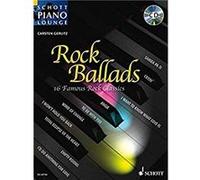Rock Ballads Vol.1 +CD (16 classiques du rock) Collection Schott Piano Lounge --- Piano