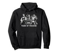 Rock Band Bless USA Abe Lincoln George Washington Columbus Sweat à Capuche