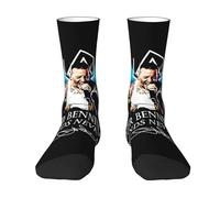 Rock Band Chester Singer Bennington Chaussettes Mi-Mollet - Couleur Contrastée - Collection Groupe Rock - Style Vintage Années 2000 - Nu Metal - Cadeau Original pour Fan de Musique (1 Paire)