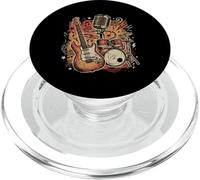 Rock Band Instruments Rock and Roll Guitariste Punk Music PopSockets PopGrip pour MagSafe