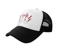 Rock Band Music Casquette Enfant à Filet Respirant - Chapeau Rock Réglable pour Garçon ou Fille - Accessoire Décontracté Fan du Groupe U2 - Casquette Trucker Légère Été