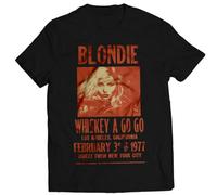 Rock Blondie Whiskey A Go Go Concert in LA Poster T-Shirt Debbie Harry RetroBlackM