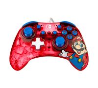 Rock Candy: Mario Punch Rouge, Translucide USB Manette de jeu Analogique/Numérique Nintendo Switch, Nintendo Switch Lite, Nintendo Switch OLED