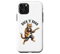 Rock Cat Guitare électrique Roar Graphic Cool Music Animal Art Coque pour iPhone 11 Pro