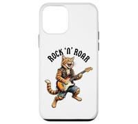 Rock Cat Guitare électrique Roar Graphic Cool Music Animal Art Coque pour iPhone 12 Mini
