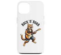 Rock Cat Guitare électrique Roar Graphic Cool Music Animal Art Coque pour iPhone 13