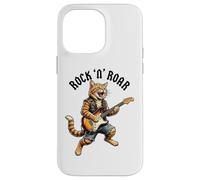 Rock Cat Guitare électrique Roar Graphic Cool Music Animal Art Coque pour iPhone 14 Pro Max
