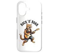 Rock Cat Guitare électrique Roar Graphic Cool Music Animal Art Coque pour iPhone 17