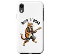 Rock Cat Guitare électrique Roar Graphic Cool Music Animal Art Coque pour iPhone XR