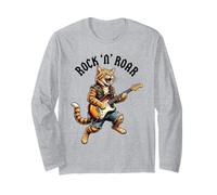 Rock Cat Guitare électrique Roar Graphic Cool Music Animal Art Manche Longue