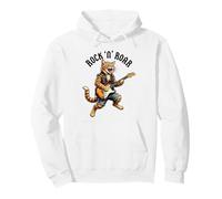 Rock Cat Guitare électrique Roar Graphic Cool Music Animal Art Sweat à Capuche
