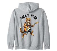 Rock Cat Guitare électrique Roar Graphic Cool Music Animal Art Sweat à Capuche