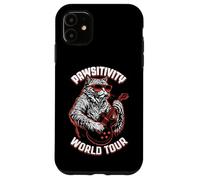 Rock Cat Jouant de la Guitare électrique Funny Guitarist World Tour Coque pour iPhone 11