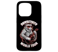 Rock Cat Jouant de la Guitare électrique Funny Guitarist World Tour Coque pour iPhone 15 Pro