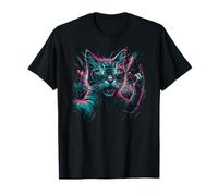 Rock Cat Selfie - Concert de Chat drôle T-Shirt