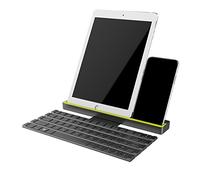 ROCK Clavier Bluetooth portable enroulable, compatible avec iOS, Android et Windows/Pad/téléphone (par exemple iPad Pro Mini Air, iPhone, etc.), réponse rapide et économie d'énergie