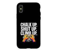 Rock Climbing Bouldering Chalk Up Climb Hands Coque pour iPhone X/XS