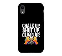 Rock Climbing Bouldering Chalk Up Climb Hands Coque pour iPhone XR