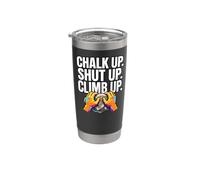 Rock Climbing Bouldering Chalk Up Climb Hands Gobelet isotherme en acier inoxydable double paroi