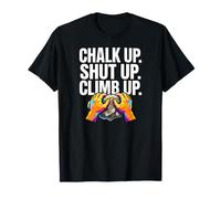 Rock Climbing Bouldering Chalk Up Climb Hands T-Shirt