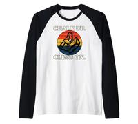 Rock Climbing Bouldering Chalk Up Climb on Retro Sunset Manche Raglan