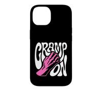 Rock Climbing Cramp on Bouldering Climber Pun Coque pour iPhone 14