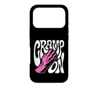 Rock Climbing Cramp on Bouldering Climber Pun Coque pour iPhone 17 Pro