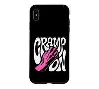 Rock Climbing Cramp on Bouldering Climber Pun Coque pour iPhone XS Max