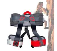Rock Climbing Harness, Adjustable Safety Belt Featuring Waist Leg Loops, Rescue Gear for Professional Support, Climbing Equipment with Reinforced Buckles, Harness Set for Roofing Rappelling Hiking