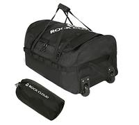ROCK CLOUD Sac de sport pliable à roulettes 85 l 110 l avec roulettes, grand sac de sport pliable pour voyage, sport, camping, Noir 110 l