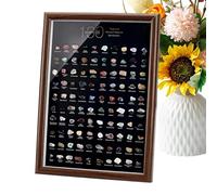 Rock Collection for Kids - 100 Natural Crystal Set | Exploration Display Box Raw Gem Specimens Quartz Amethyst Collection Kit for Students Beginners Geology