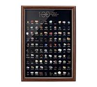 Rock Collection for Kids | 100-Rock Exploration Display Decoration | Crystal Collection Gems Box for Enthusiasts Students Beginners Hobby Meditation