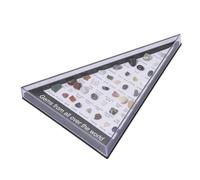 Rock Collection for Kids - Ensemble éducatif minéral 36 pièces | Boîte de Collection minérale avec spécimens de Naturel Pierres polies pour l'apprentissage des STEM, l'éducation Scientifique