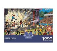 Rock Concert Mosh Pit Madness Puzzle en Bois Imperméable DIY Puzzles De 1000 Pièces pour Adultes Amusant De Décoration pour La Maison