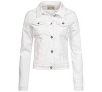 Rock Cr 401 Veste en jean pour femme Veste de mi-saison - Blanc - Medium
